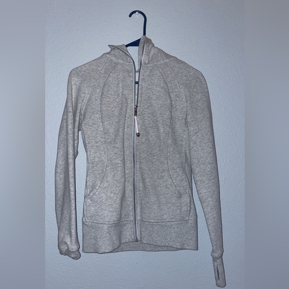 Heather grey lululemon scuba zip up